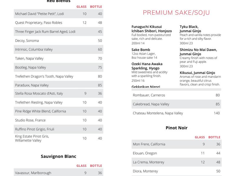 Hiro 88 Menu