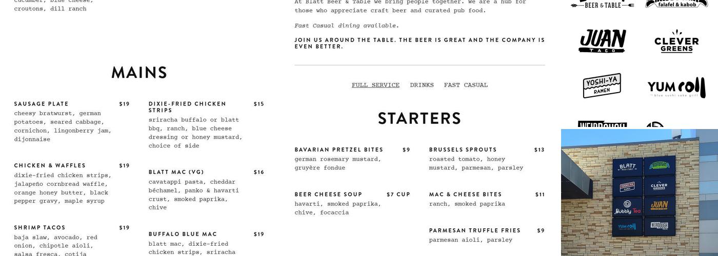 Flagship Commons Menu