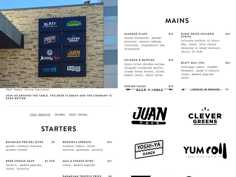 Flagship Commons Menu