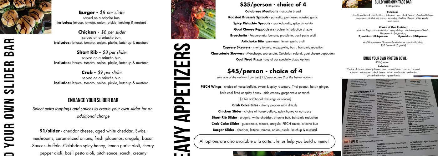 Pitch Pizzeria West Omaha Menu