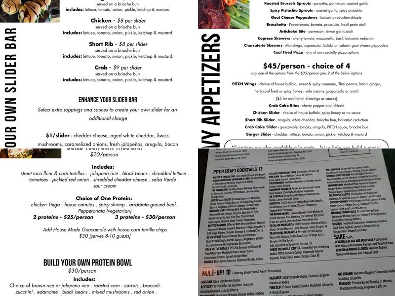 Pitch Pizzeria West Omaha Menu