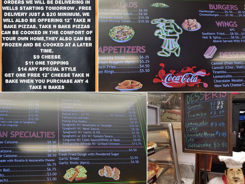 Seacoast Pizza & Pasta Menu