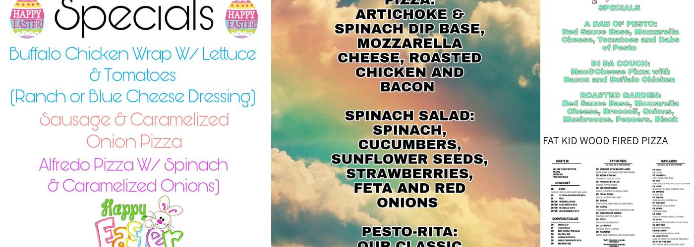 All American Woodfired Pizza Menu