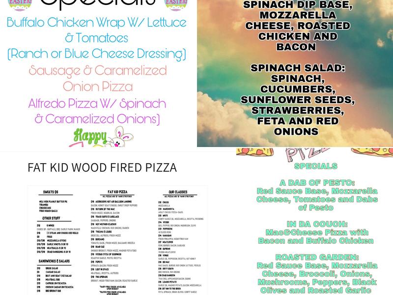 All American Woodfired Pizza Menu