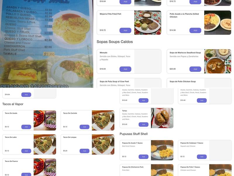 Taqueria Chango Menu