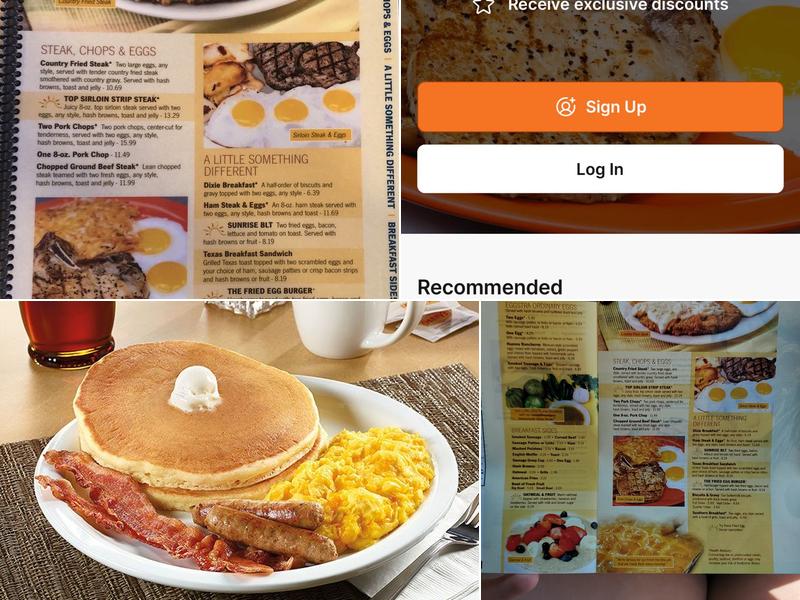 The Fried Egg Menu