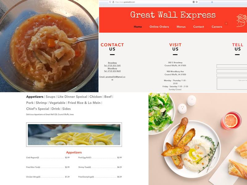 Great Wall Express Menu
