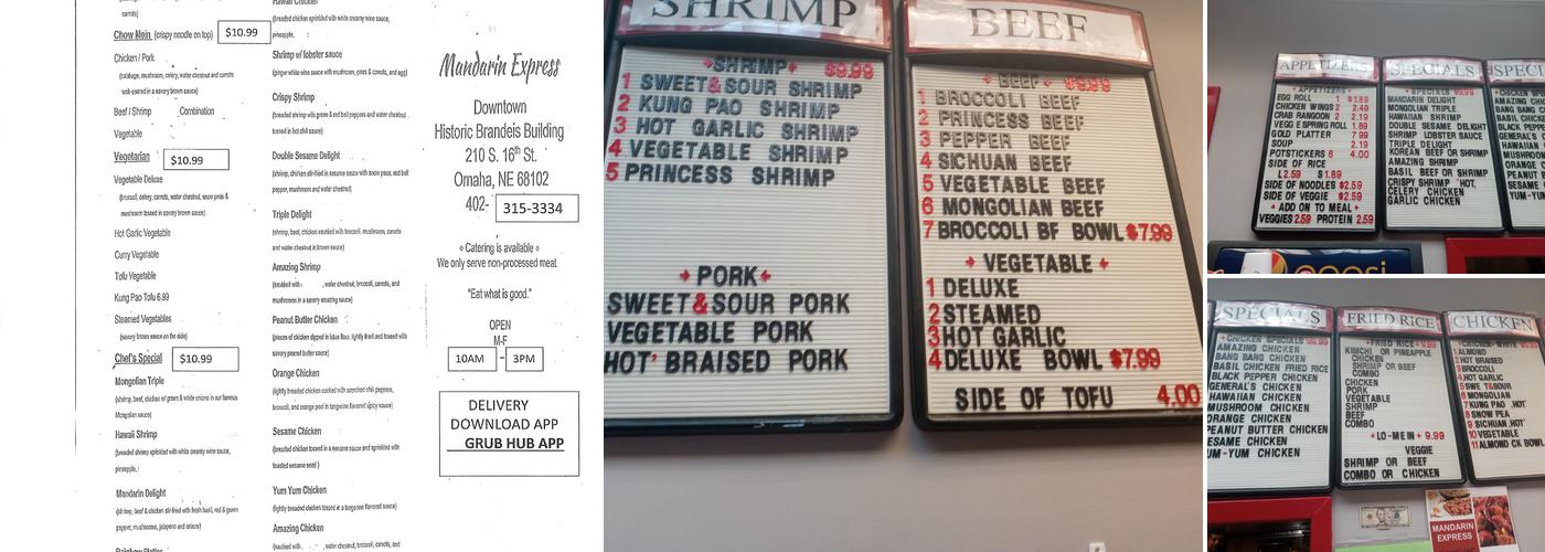 Mandarin Express Menu