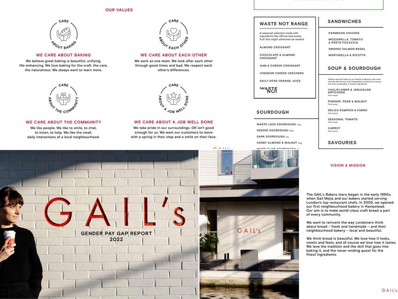 GAIL's Bakery Dulwich Village Menu