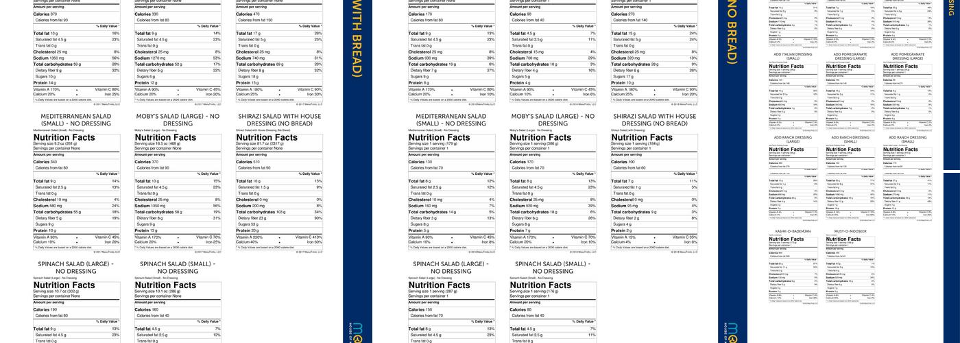 Moby Dick House of Kabob Menu