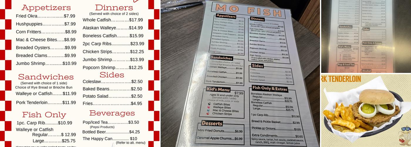Mo Fish Menu