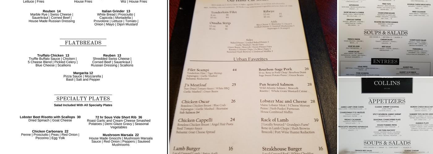 Brewery Town at The Collins Menu