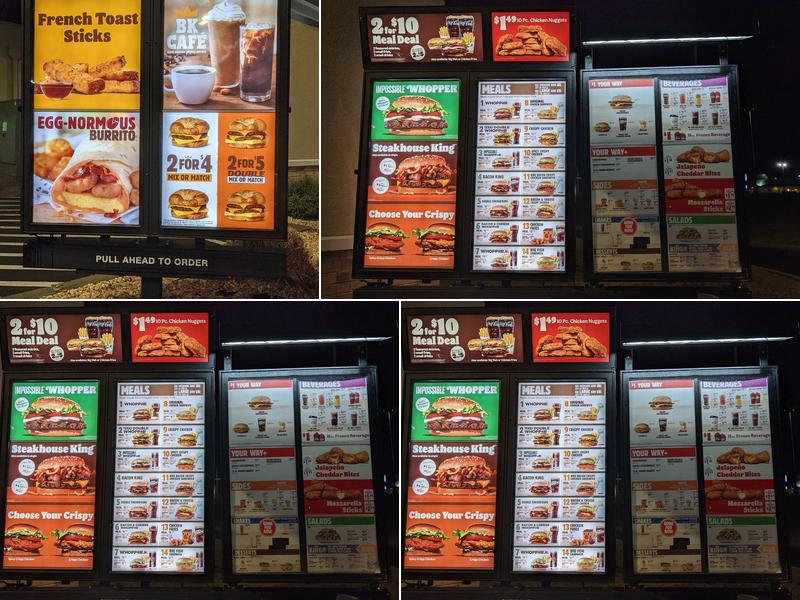 Burger King Menu