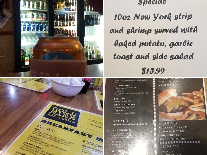Goldmine Bar & Grill Menu