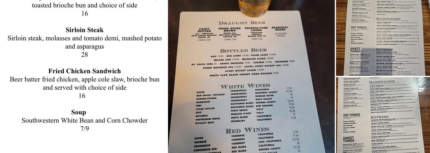 Twisted Fork Menu
