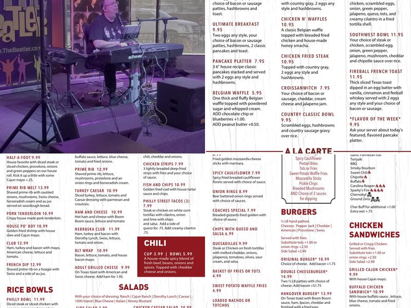 Philly Sports Bar & Grill Menu