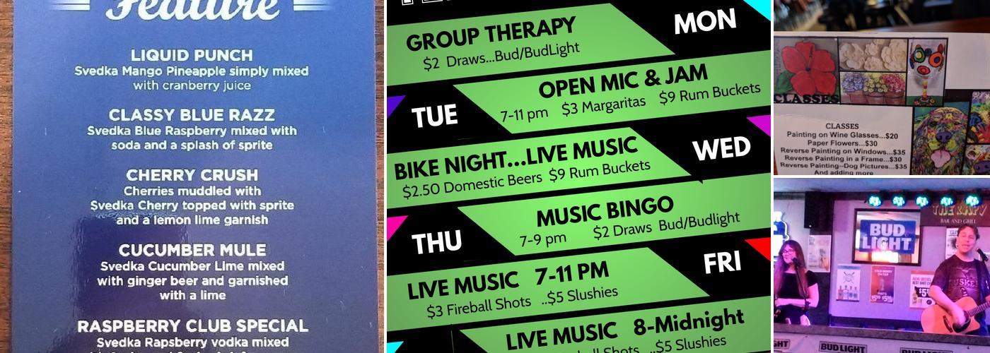 Therapy Bar & Grill Menu