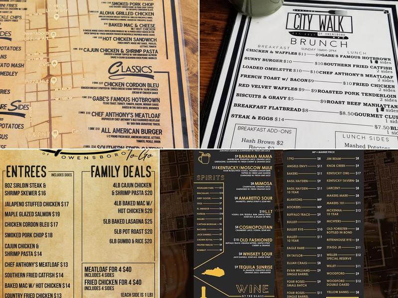 City Walk of Owensboro Menu