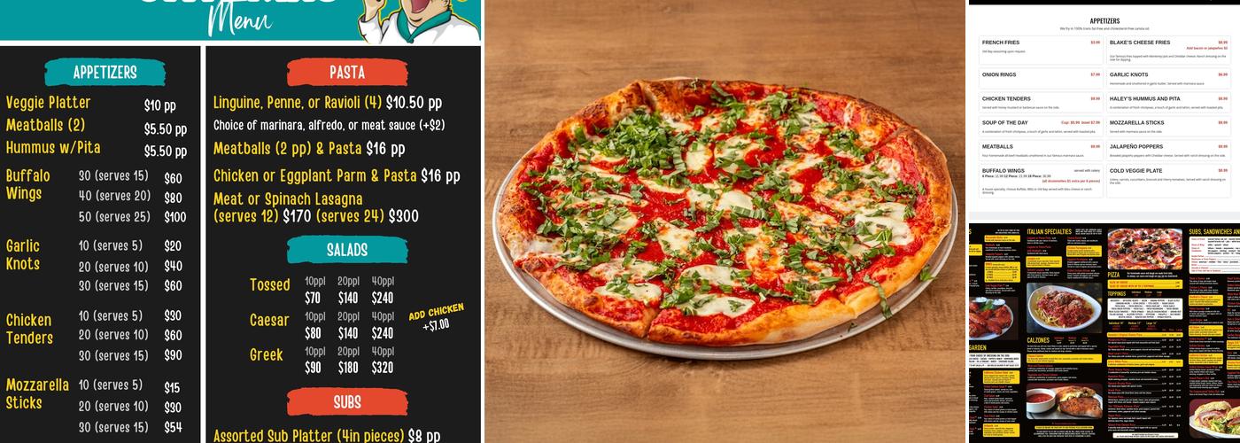 Potomac Pizza Menu