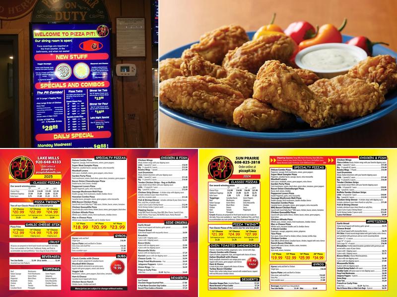 Pizza Pit Menu