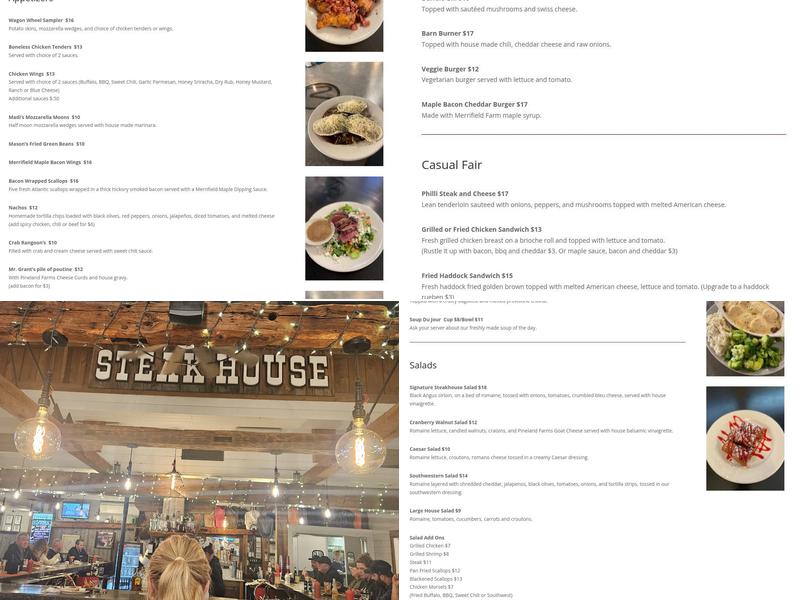 Rustlers Steak House Menu