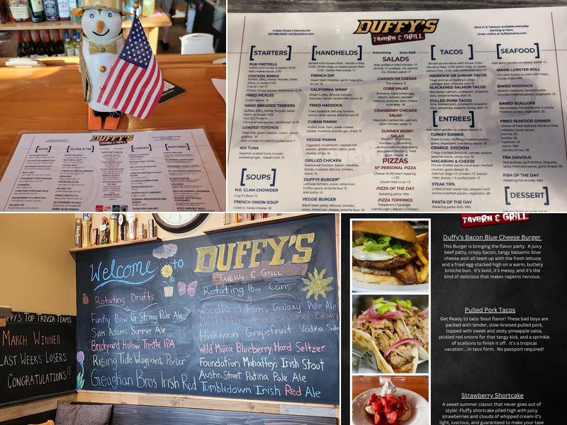 Duffy's Tavern & Grill Menu