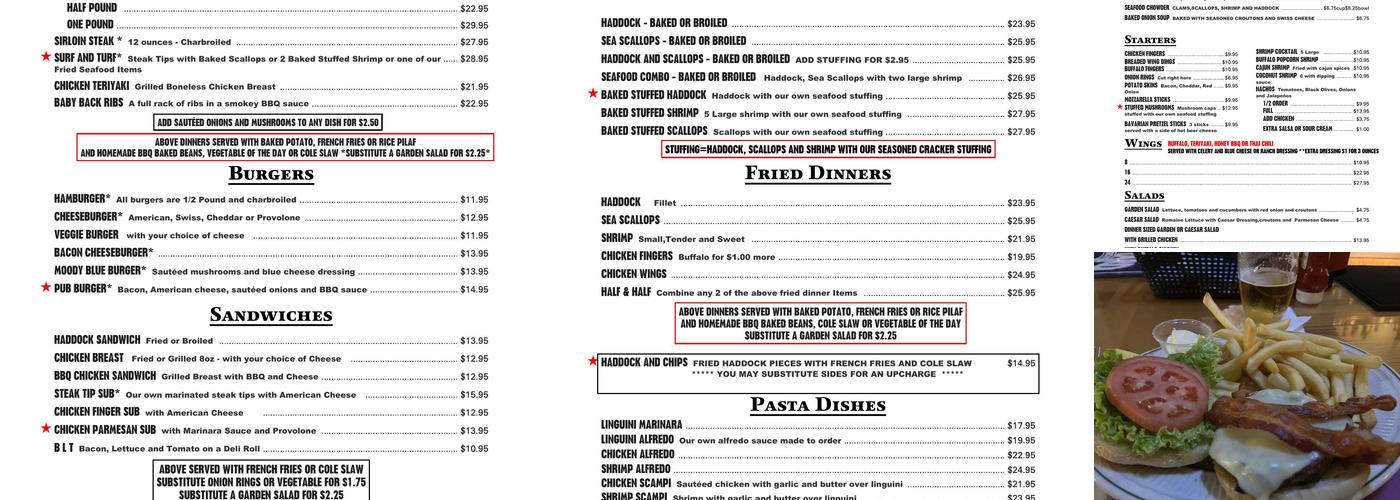 Stutesys Pub & Grille Menu