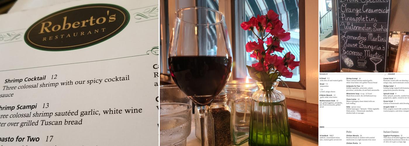 Roberto's Menu