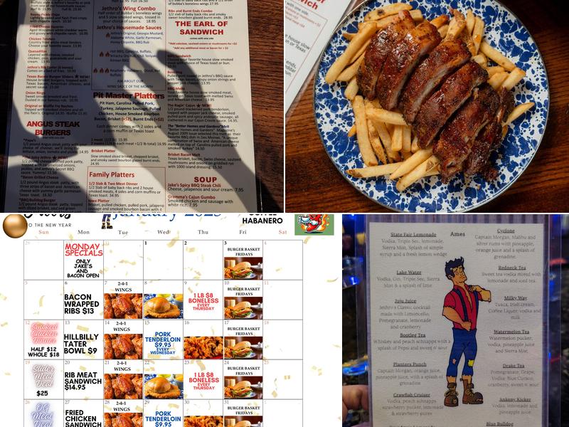Jethro's BBQ Ames Menu