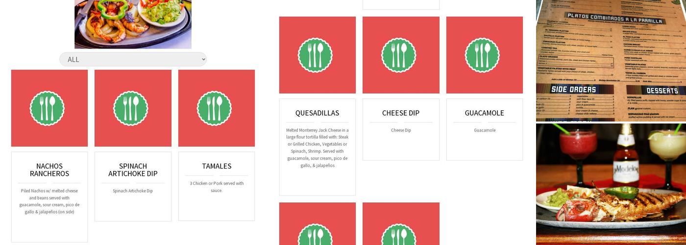 Mi Rancho Menu