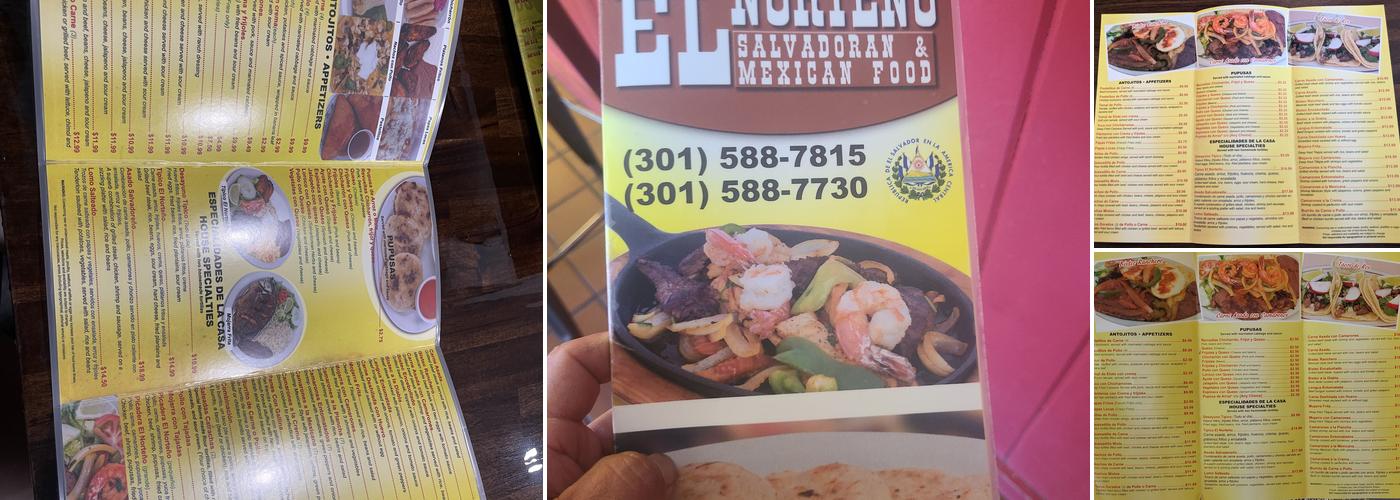 El Norteno Menu