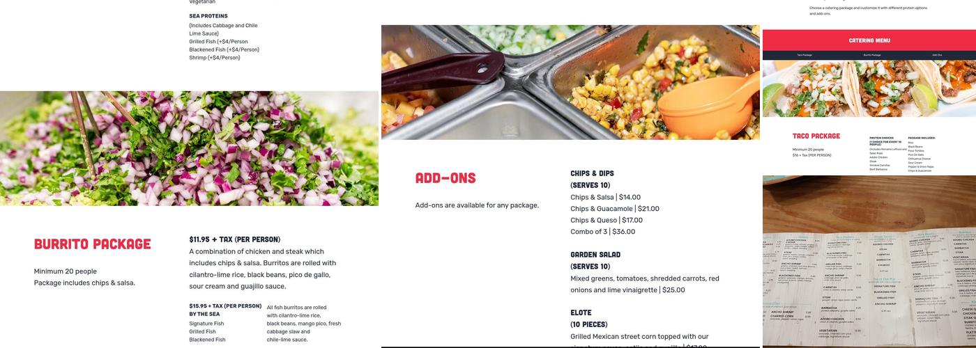 Fish Taco - Wildwood Menu