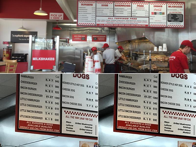 Five Guys Menu