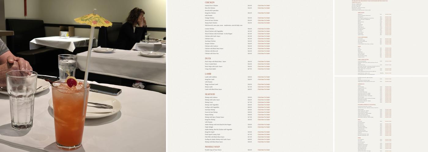 City lights of china Menu