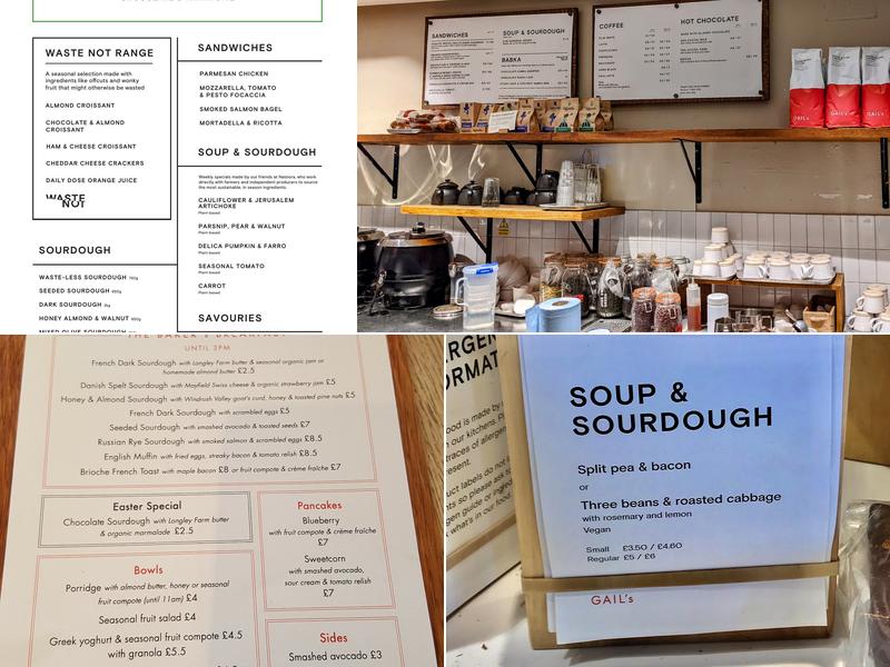 GAIL's Bakery Notting Hill Menu