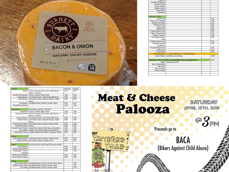 The Tattered Toad Menu