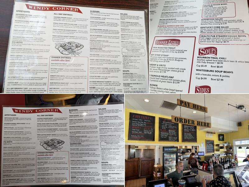 Windy Corner Market Menu