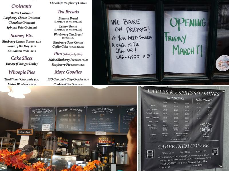 Bread & Roses Bakery Menu