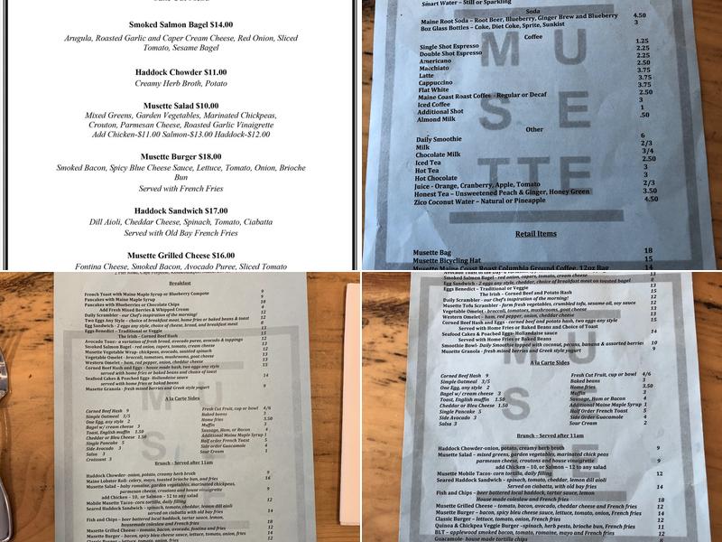 Musette Restaurant and Mobile Caterer Menu