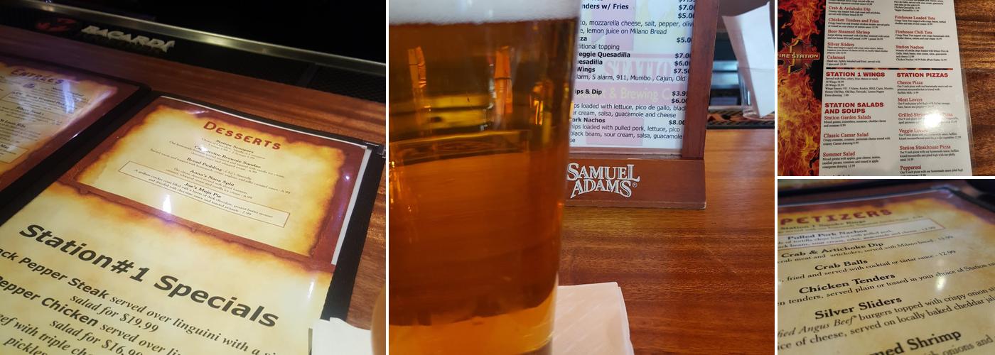 The Fire Station 1 Restaurant & Bar Menu