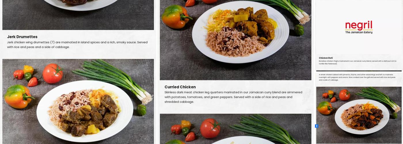 Negril - Silver Spring Menu