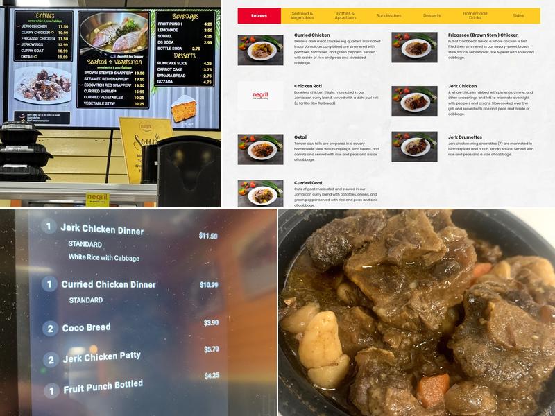 Negril - Silver Spring Menu