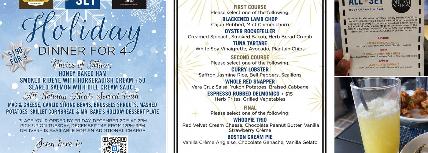 All Set Restaurant & Bar Menu