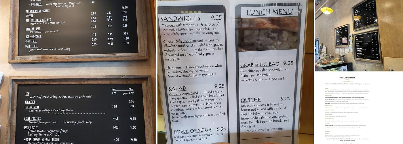 Grounds For Celebration Menu