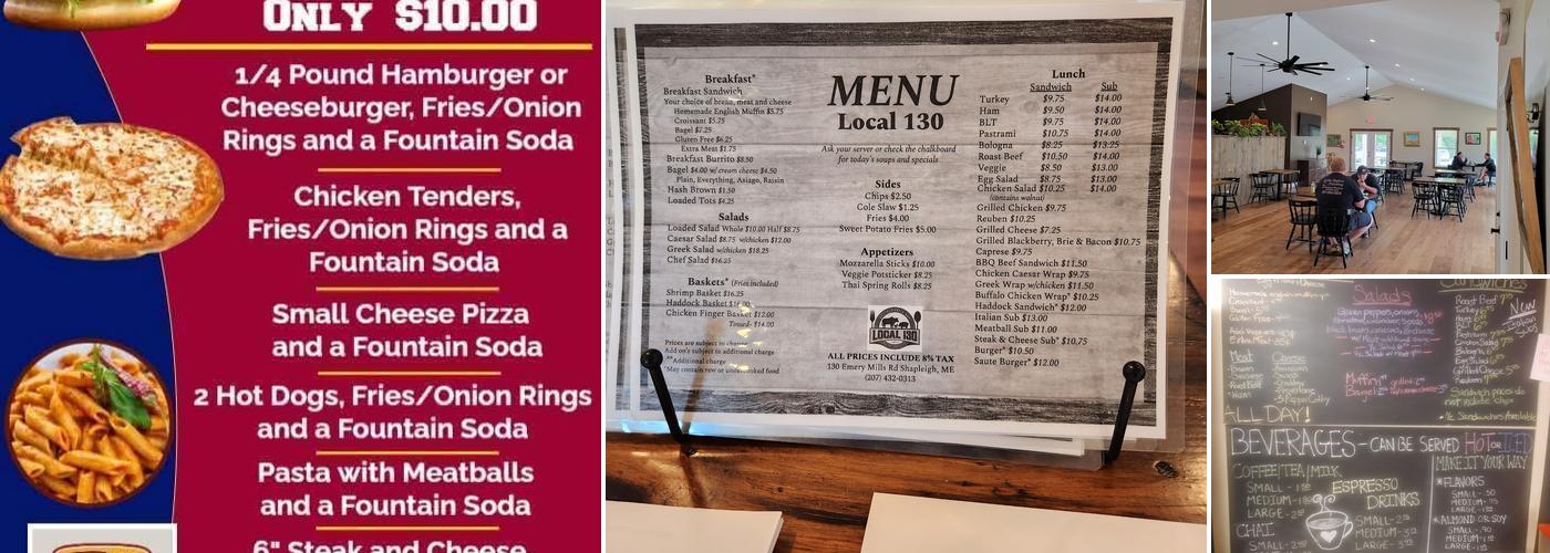 Keepin' It Local Menu