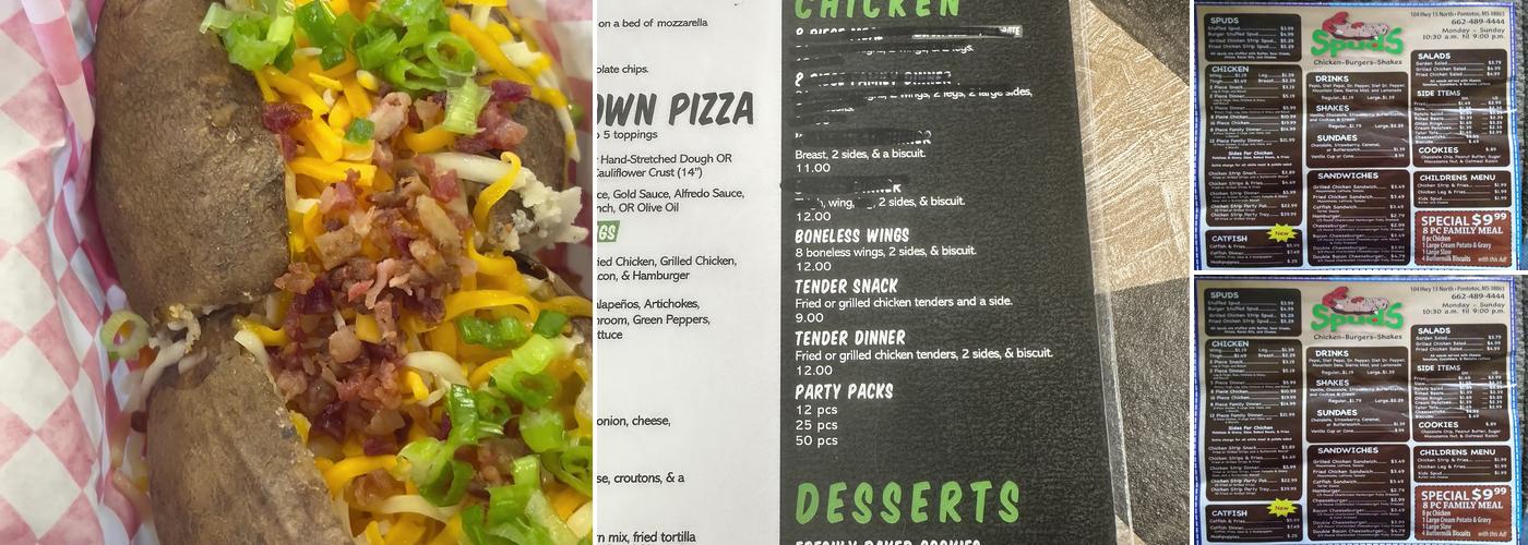 Spuds Menu