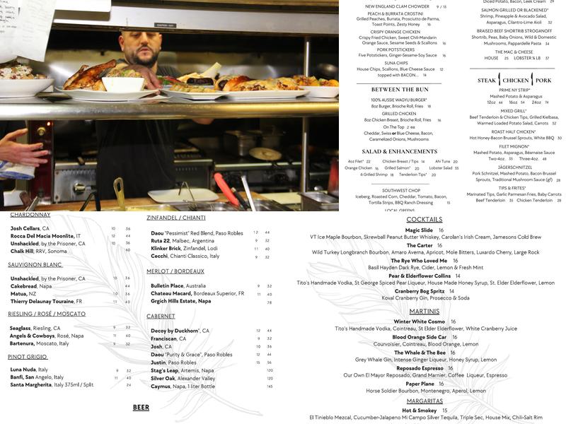 Suna Restaurant Menu