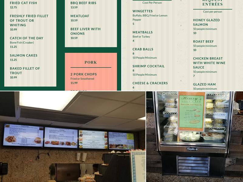 Henry's Soul Cafe Menu