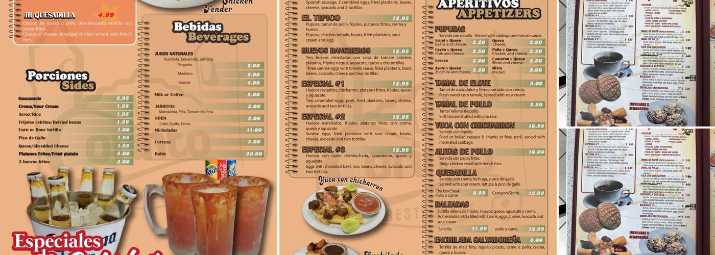 Corinto Restaurant Menu