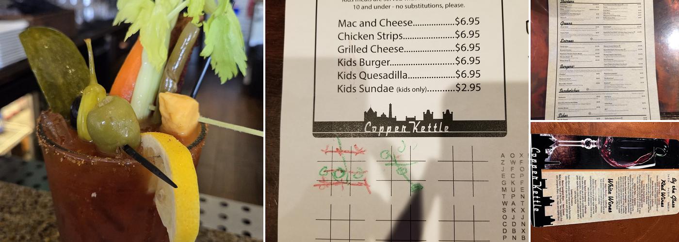 Copper Kettle Menu